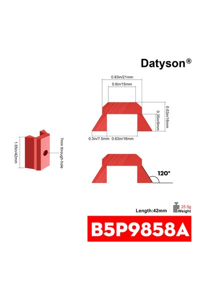 Choice B5P9858A Datyson Metal Base 42/45/48/60/90/120/150/180/210/240mm Star ...