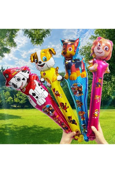 PAW PATROL 22x65cm Laser 16Pcs 25*35Cm Hand Stick Foil Balloons Globals Carto...