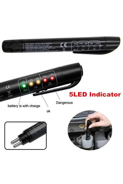 Choice Auto Car Brake Fluid Liquid Tester Pen With 5 LED Car Auto Vehicle Too...