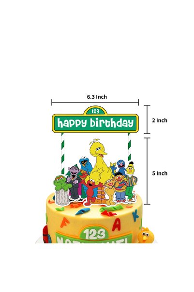 Choice 1pcs topper Birthday Balloon Party Decoration SEsame-Streets Theme Pla...