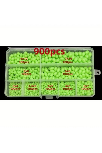 Choice 900pcs 400/900 pieces bait olive beads fluorescent night light plastic...