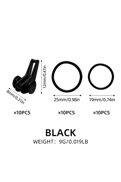 Choice Black-10pcs 10PCS Bait Holder Plastic Fishing Hook Keeper Lure Safety ...