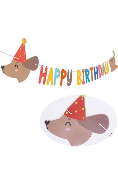 Choice Other Birthday Banner Birthday Cake Dachshund Dog Theme Birthday Decor...