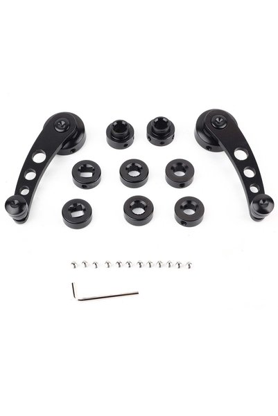 Choice black 2pcs Alloy Window Handle Riser Winder Crank Fit for Chevrolet Cl...