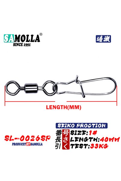Choice 50PCs 1 50pcs Stainless Steel Fishing Connector Pin Bearing Rolling Sw...