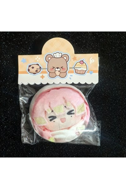 BANDAI L Demon Slayer cartoon cute adorable merchandise badges plush puffy pi...