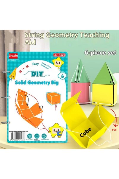 Choice ONE SIZE Montessori Educational 3D Geometry Quiet Book Set for Kids - ...