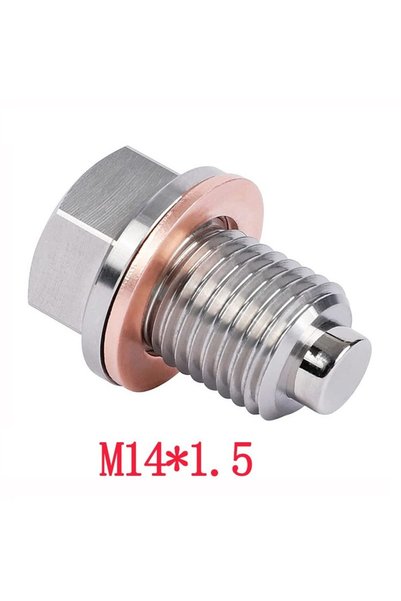 Choice M14x1.5 New Stainless Steel Magnetic Oil Drain Plug M12x1.25 M14x1.5 M...