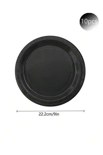 Choice 10pcs 9in plate Solid Color Birthday Party Decoration Tableware Paper ...