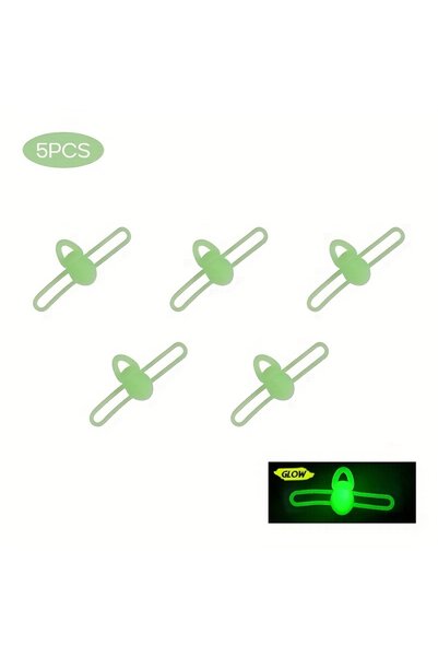 Choice fluorescence 5Pcs/bag Lure Hook Keeper High Elastic Silicone Bait Hook...