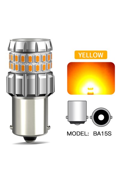 Choice 2PCS P21W YELLOW 2PCS P21W P21/5W W21/5W LED Bulb T25 3157 1156 T20 BA...