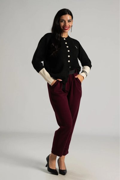 Marilyn Boutique Ζακέτα Heart Rib Λεπτομέρειες
