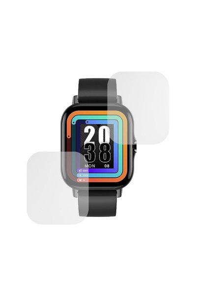 FONIX Set of 2 x Screen Protector compatible with itel Smart Watch 1, Matte I...