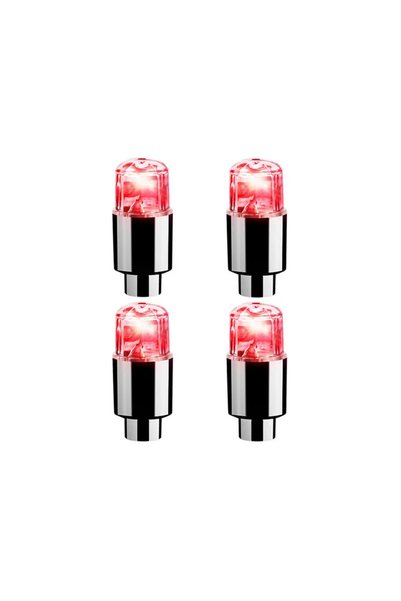 Choice 4Pcs Red 2/4/8Pcs Colorful LED Wheel Tire Valve Lights Motorcycle Car ...