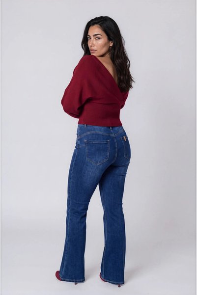 Marilyn Boutique Μπλούζα Νημάτινη V Λαιμόκοψη