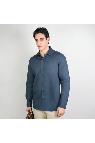 Giordano قميص أكسفورد رجالي بقصة ضيقة