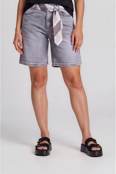 Marilyn Boutique Shorts Denim Με Ζώνη Γραβάτα