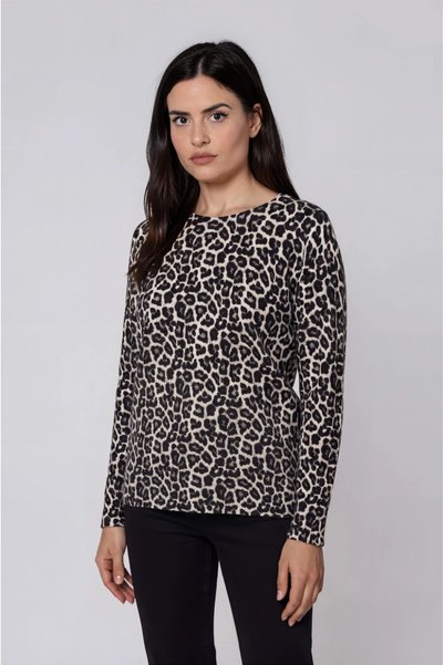 Marilyn Boutique Μπλούζα Νημάτινη Leopard
