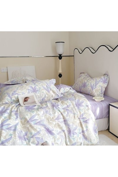 Primavara Double Bed Linen, Spring, Fitted Sheet, Cotton, 4 pieces, 2 people,...