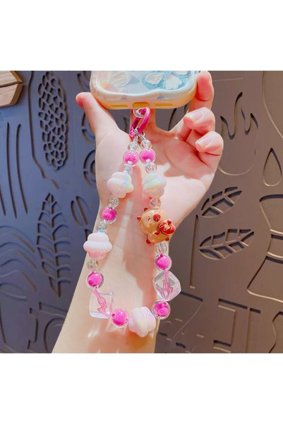 Generic Creative Kabibala Beaded Mobile Phone Chain Keychain Doll Pendant Cou...