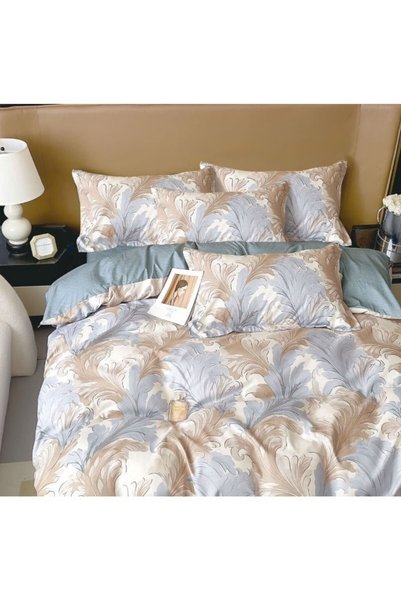 Johny Home Pucioasa Double bed linen, 6 pieces, 2 persons, 240x250cm, Satin C...