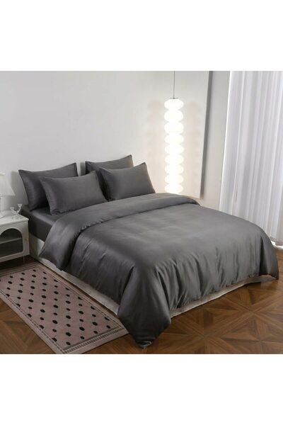 Johny Home Pucioasa Silk bedding, 6 pieces, 2 people 180x200 cm, grey