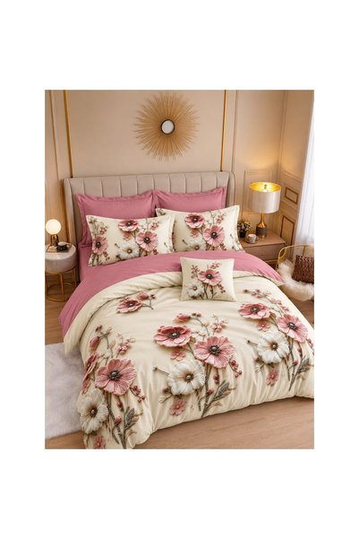 Johny Home Pucioasa Bed linen, 6 pieces, 2 persons, 240x250, floral print and...