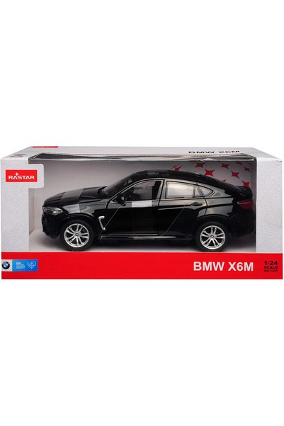 Rastar BMW X6M Model Die-Cast, Negru, 1:24