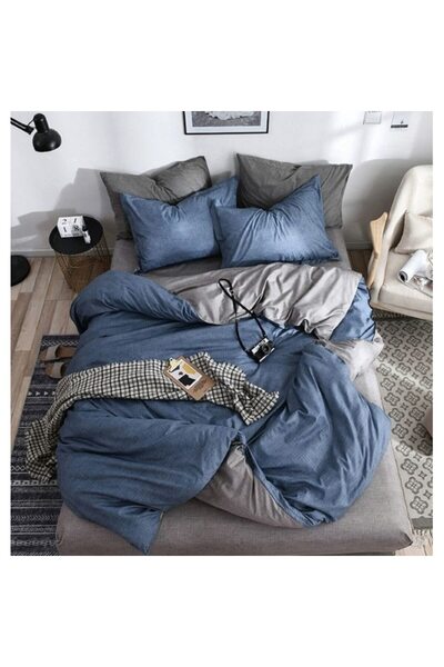 Johny Home Pucioasa Bed Linen, Satin Cotton, 7 Pieces, 1 Person, 225x250cm, B...