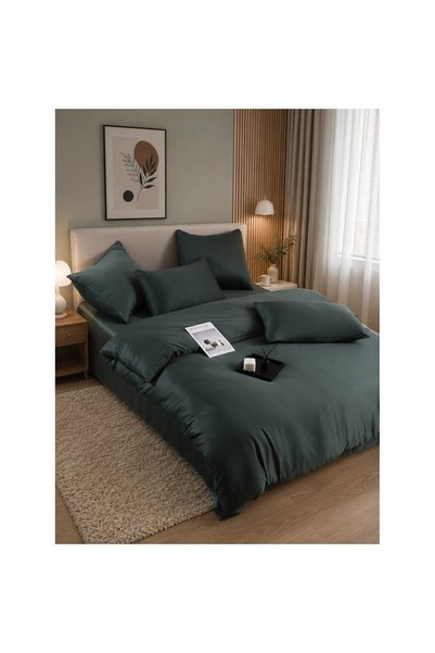 Johny Home Pucioasa Silk bedding, 6 pieces, 2 people 180x200 cm, green