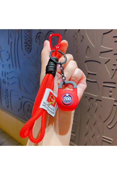 Generic Creative Cartoon Mini Fitness Kettlebell Hand Rope Keychain Couple Ba...