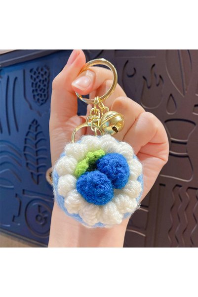 Generic Original crochet colorful cake keychain cute cartoon macaron couple b...