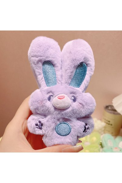 Generic Cute girl plush front rabbit Wangwang keychain exquisite rabbit schoo...