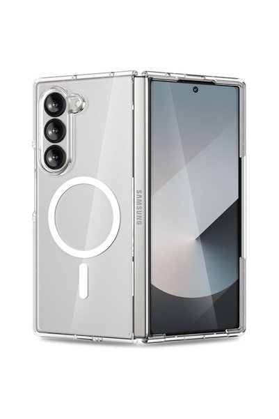 FONIX Husă tip MagSafe, compatibilă cu Samsung Galaxy Z Fold6, spate din poli...