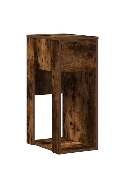 vidaxl Suport turn pentru computer cu sertar Stejar afumat 30x44x74 cm