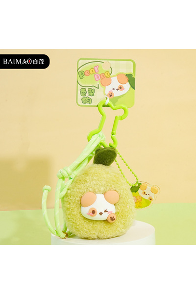 Generic Original Plush Fruit Cute Pet Dog Keychain Adorable Resin Puppy Doll ...