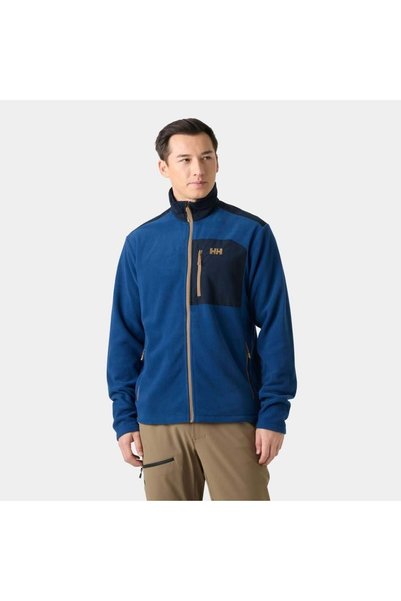 Helly Hansen سترة بولار كاملة السحاب للرجال من ماركة Block
