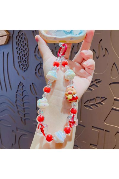 Generic Creative Kabibala Beaded Mobile Phone Chain Keychain Doll Pendant Cou...