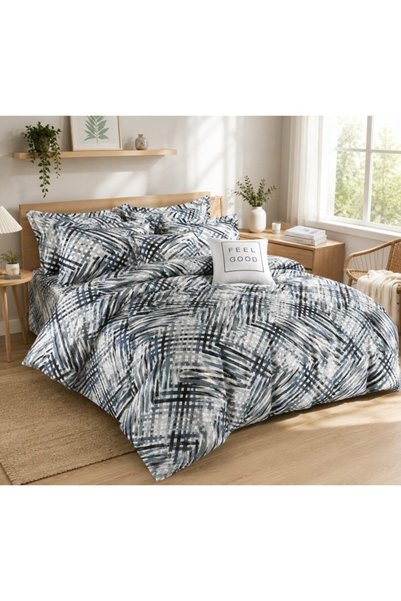 JOJO HOME Double bed linen, Fitted Sheet, Finet, 6 pieces, 2 people, 180x200c...