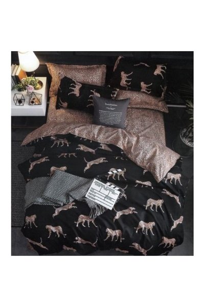 Johny Home Pucioasa Bed Linen, Satin Cotton, 7 Pieces, 1 Person, 225x250cm, L...