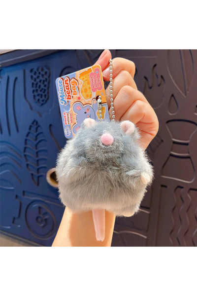Generic Creative Cartoon Rat Bean Bag Doll Keychain Cute Bag Charm Car Keychain