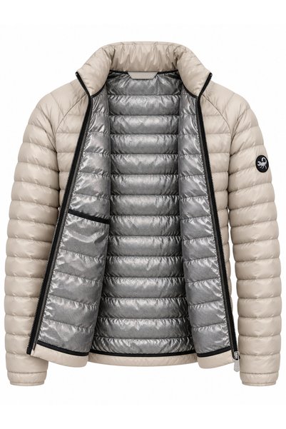 Plus Scorpion Men's quilted winter jacket, thick jacket with padding, high co...