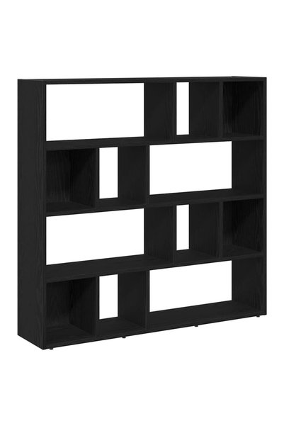 vidaxl Bibliotecă/Separator de cameră, stejar negru, 105x24x102 cm