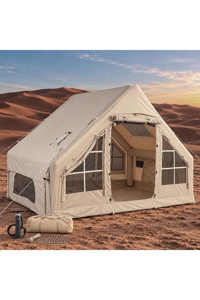 AutoFamily Auto Family 6.3m² Inflatable Camping Tent for 6–7 People, 210D Oxf...