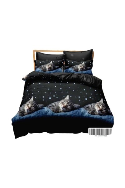 Johny Home Pucioasa Bed linen, with elastic, 6 pieces, 2 persons, 240x250 cm,...