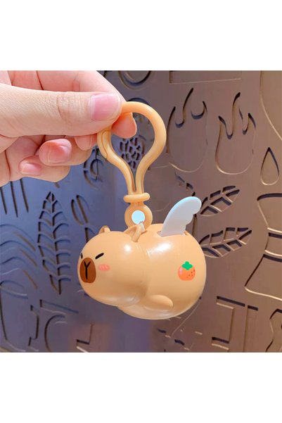 Generic Creative Cartoon Feifei Pull Rope Cute Animal Keychain School Bag Pen...