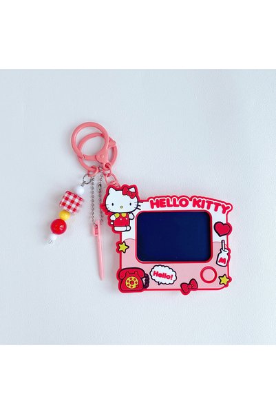 Generic Cartoon Family Graffiti Drawing Board Keychain Couple Bag Car Key Cha...