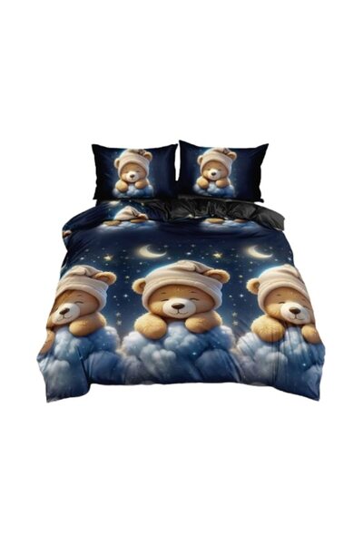 Johny Home Pucioasa Bed linen, 2 people, 240x250 cm, special teddy bear print