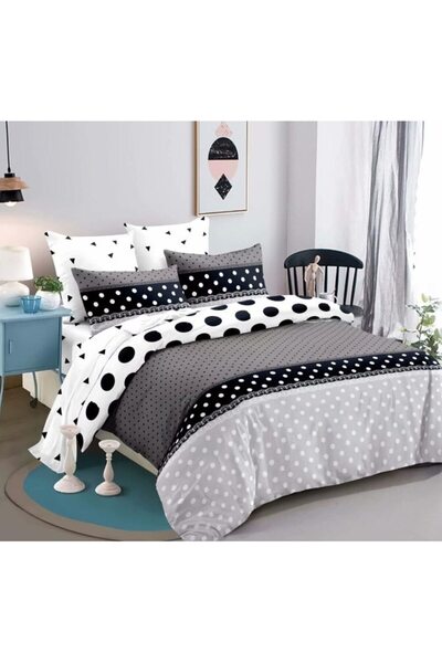Primavara Double Bed Linen Spring, Finet, 6 pieces, Polka Dot Print, 235x250cm