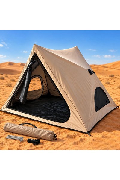 AutoFamily Auto Family Triangle Automatic Camping Tent, Portable Camping Shel...